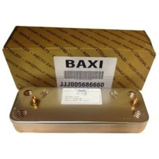 Теплообменник ГВС Baxi 12 пластин 156мм (ZILMET 17B2071200) 5686660